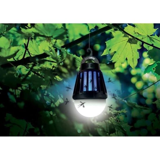BARRIERE A INSECTES Barzone Lampe LED Nomade Anti-Moustiques 2 en 1 - Étui  1 Ampoule : : Jardin