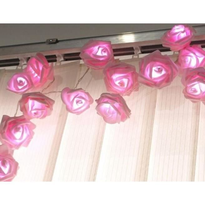 Cordes 20/100 LED Lierre Fleur Lumières De Noël Vacances Chaîne À Piles  Guirlande Fée Mariage Fête Décoration Lampe Du 13,58 €