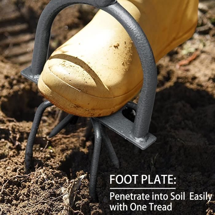 Cultivateur à Griffes PREDOLO - 3 Griffes Portatif Pour Jardin, Pots Et Plates-bandes