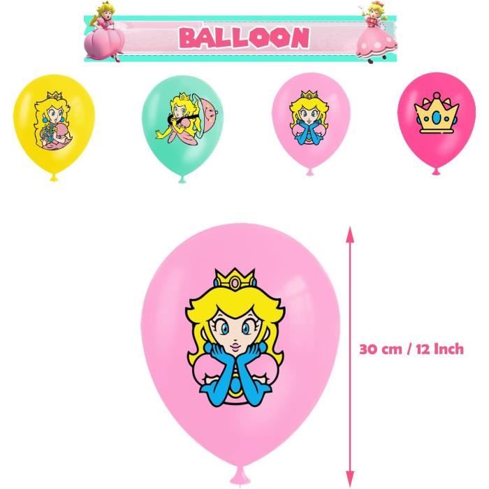 Ballon Decoration Anniversaire Princesse Peach, Déco Ballon