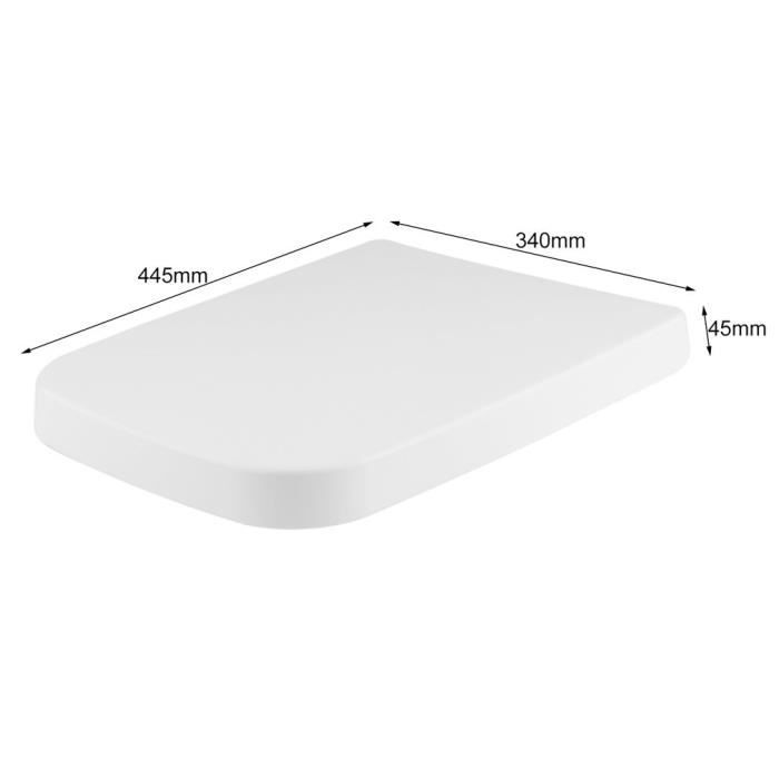 Abattant toilette carré outlet