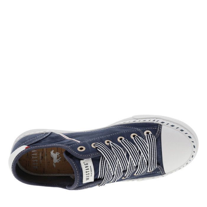 Mustang Baskets En Toile Blanche Basket Toile MUSTANG Femme 1376