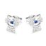 butterfly Filles Argent Boucles Doreilles Sterling 925 Vrais Swarovski Elements /Étoile Pochette /à Bijoux