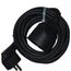 section 3G1,5 mm/² noir Electraline 20848025D Rallonge Prolongateur /électrique 10 m 16A