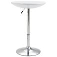 1721NEU® Table de bar-Table de Bistrot Table de Comptoir Table de Cuisine Contemporain Blanc Ø60 cm ABS-0