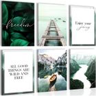 Novart Tableau Décoration Murale Nature Enjoy N020865a 6 Cadres 30x40 cm Prêts Accrocher Impression Toile