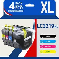 Cartouches d'encre compatibles LC3219XL pour Brother MFC-J5330DW, J5730DW, J6930D - 123CONSOMMABLES