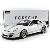 Voiture Miniature de Collection - BBURAGO 1/18 - PORSCHE 911 / 997 GT3 RS 4.0L - Blanc / Gris / Rouge - 11036W