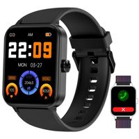 Montre Connectée Homme Smartwatch 12 Modes Sport Cardiofrequencemetre Podometre Oxymetre Montre Intelligente Femme pour Android iOS