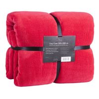 Couverture douillette - Feluna® Couvre-lit en polaire polaire Cachemire Touch : Rouge