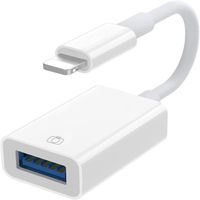 Leytn® Adaptateur Lightning vers USB 3.0 Adaptateur OTG iphone ipad Compatible avec iOS 13 14 pour Appareil Photo Clavier Clé USB