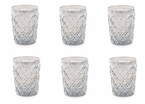 Set 6 Piattini VILLA D'ESTE Tivoli Imperial - Vetro, Ø12.8cm, Decorazione Rilievo, Lavabile - Foto 6