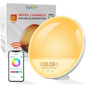 SIMULATEUR D'AUBE Lampes De Réveil - R.lax Tech I Radio Eveil Lumièr