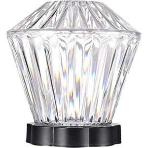 LAMPE A POSER Table Diamant En Cristal Rose - Lampe À Distance R