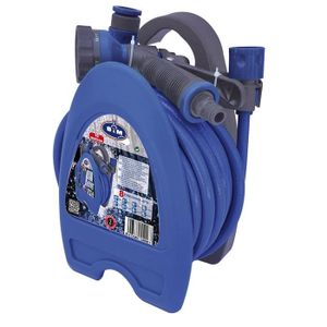 DÉVIDOIR - ENROULEUR Enrouleurs de tuyaux d'arrosage S&M S&M 552267 Kit avec Tuyau, Accessoires et Support, Bleu, 14 x 17 x 27,5 cm 97532