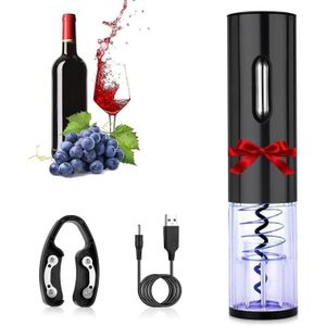 Ouvre-bouteille de vin électrique tire-bouchon automatique ABS rechargeable par USB,ouvre-bouteille de vin de tire-bouchon automatique avec lumière LED pour les amateurs de fêtes,de rencontres Ouvre-bouteille de vin électrique tire-bouchon automatique ABS rechargeable par USB,ouvre-bouteille de vin de tire-bouchon automatique avec lumière LED pour les amateurs de fêtes,de rencontres