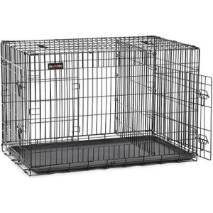 CAGE FEANDREA Cage pour chien avec 2 Portes, 122 x 74,5 x 80,5 cm (L x l x H), Noir