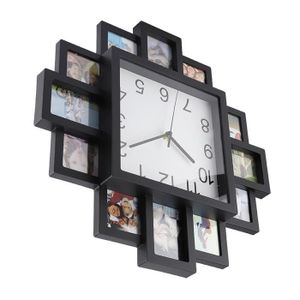 Horloge réveil Art-déco avec cadre photo 
