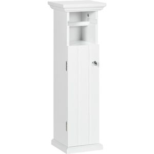 COLONNE - ARMOIRE WC Meuble WC armoire toilette - KLEANKIN - Blanc - 21