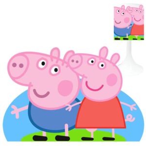 Lampe de chevet relief Peppa Pig 25cm Cranberry 