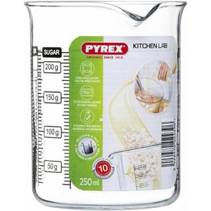 DOSEUR - MESUREUR Pyrex - Kitchen Lab - Verre doseur 0.25 L, Transpa