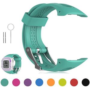 Bracelet montre sport silicone Zwart vert pour Garmin Forerunner