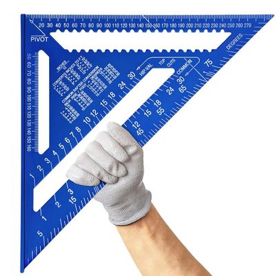 Joyzan 3D Équerre Menuisier 90°-45° - Règle Triangle Alliage Aluminium Multifonction