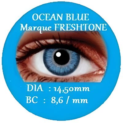Lentilles de Contact de Couleur BLEU OCEAN BLUE Bleu Achat Vente lentilles de contact Cdiscount