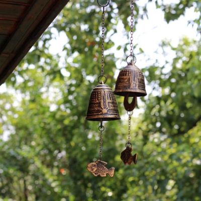 Décoration du jardin,Carillons éoliens japonais en fer, cloches