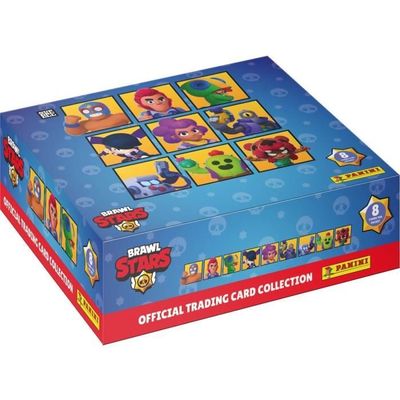 Panini Brawl Stars – Blister 5 Pochettes + 2 Cartes édition Limitée, Collection 180 Cartes, Brawlers, Effets Lenticulaires