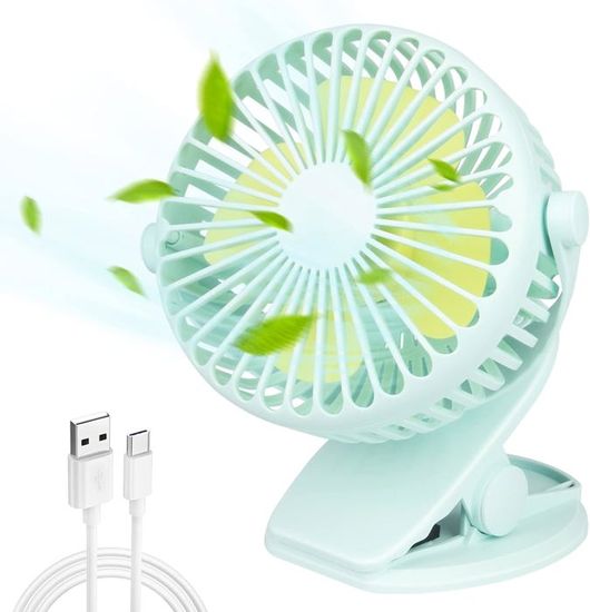 Ventilateur De Table Portable, Petit Ventilateur De Bureau Personnel USB Portable Et Silencieux Pour La Maison Et Le Bureau (rose