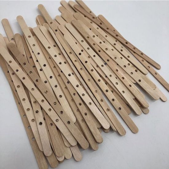 Porteur/Stabilisateur de Mèche BOIS QUADRUPLE à vos dimensions. Outils de Stabilisation et de centrage pour la fabrication de bougie - France