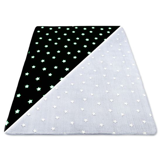 Tapis Chambre Enfant Arc-en-ciel - 120x170 Cm, Motifs Pois Cœurs Nuages, Résistant - 11