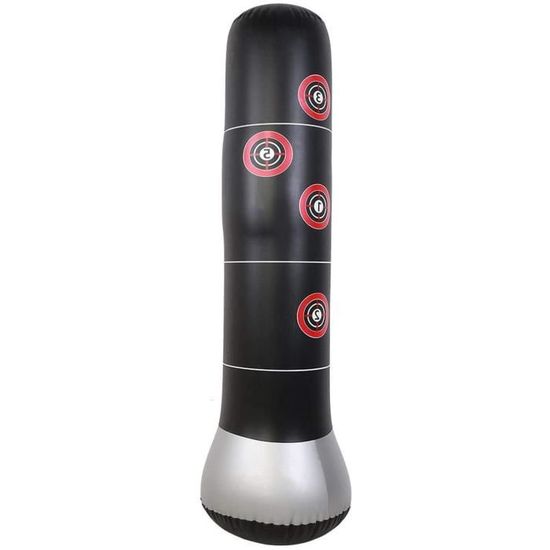 Sac De Boxe Gonflable 160cm Sur Pied Lourd – Punching Ball Pour Muay Thai, Kickboxing & MMA – Idéal Pour Le Fitness Et La Défonce à La Maison