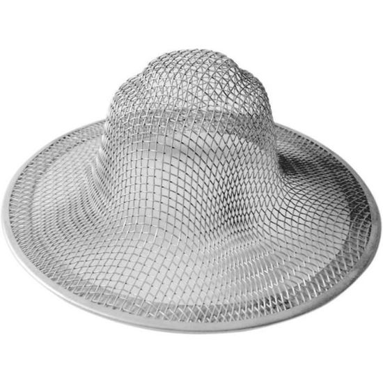 Filtre D'évier En Acier Inoxydable - Crépine Amovible 7,3x7,3 Cm - Pour Retenir Déchets Alimentaires Et Graisse, Cuisine Et Salle De Bain