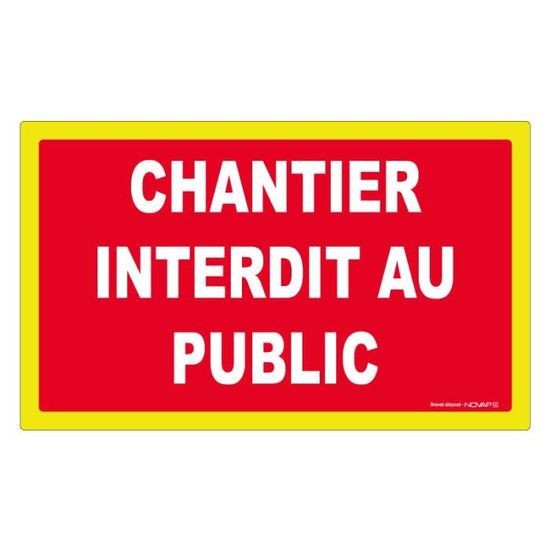 Mon Magasin General Saint Germain En Laye Panneau Chantier Interdit Au Public Haute Visibilite 330x200mm 4090641 Achat Vente Signaletique Exterieure Panneau Chantier Interdit Au Cdiscount