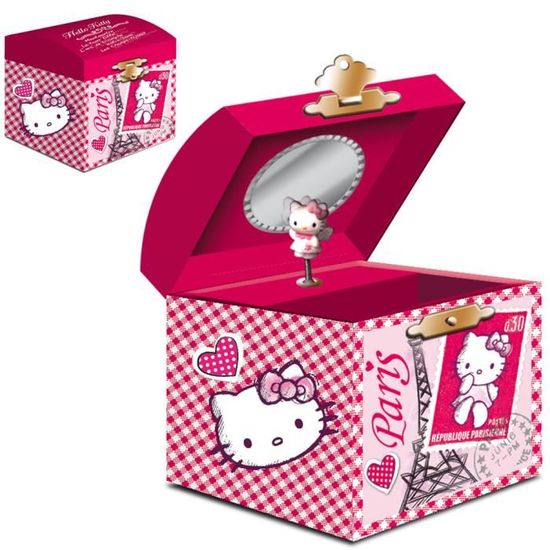 PELUCHE HOCHET HELLO KITTY BABY TONIC 20CM - Bébé Roi