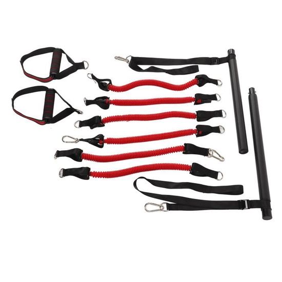 Sangles De Traction Pilates Reformer Fenteer – Double Boucle Avec Roue, Nylon 5,2 M