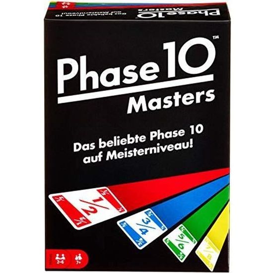 Jeu de Cartes - MATTEL - Phase 10 Masters - Noir - 7 ans et plus - 2 joueurs ou plus - Enfant - Mixte - fpw34