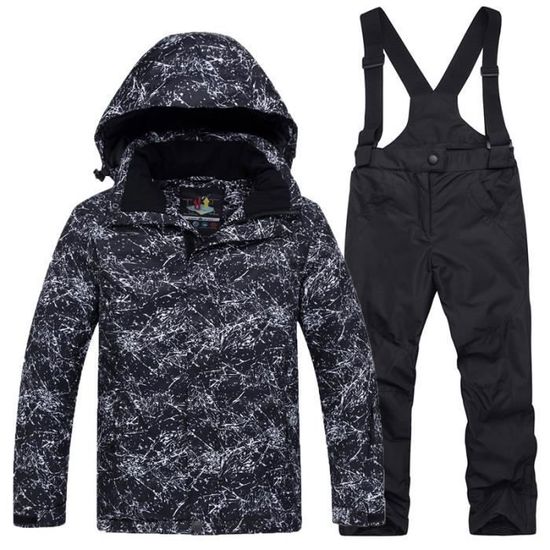 Vêtement Neige Imperméable Coupe-vent Bandes Réfléchissantes Combinaison Ski Enfant Imperméable - Vêtement Neige Garçon Fille Avec Bandes Réfléchissantes Combinaison Ski Garçon Imperméable