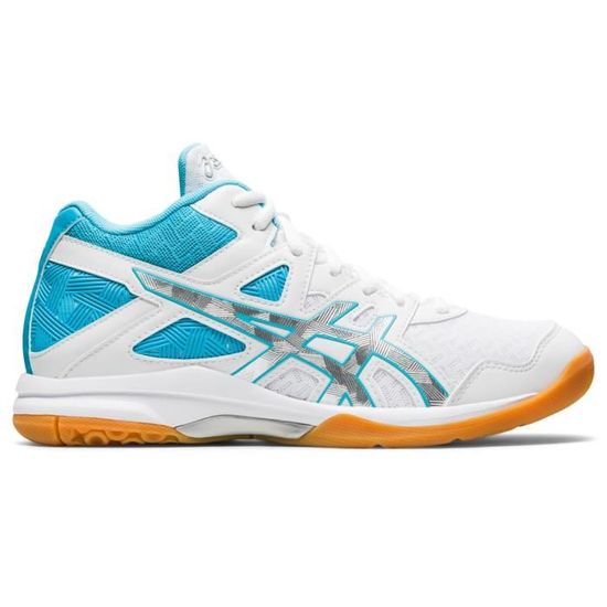 Chaussures de volleyball montantes femme Asics Gel Task Mt 2 blanc gris 43 5 Cdiscount Sport