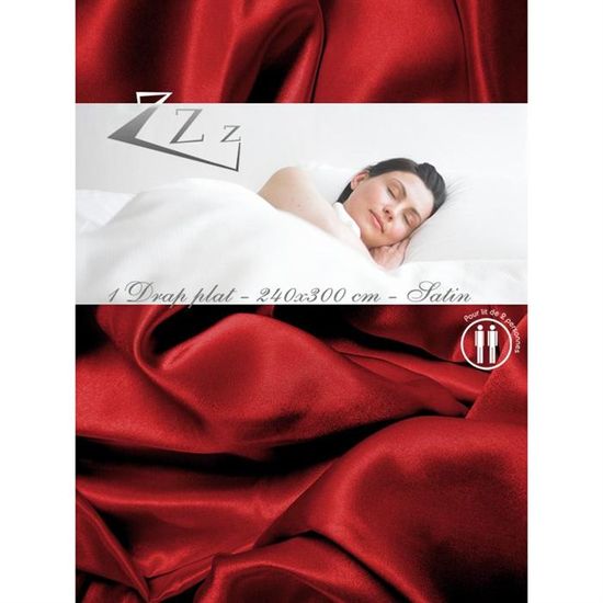 HAIBA Drap Plat 220x230cm Bleu Clair - Drap Coton Hôtelier Infroissable Et Résistant