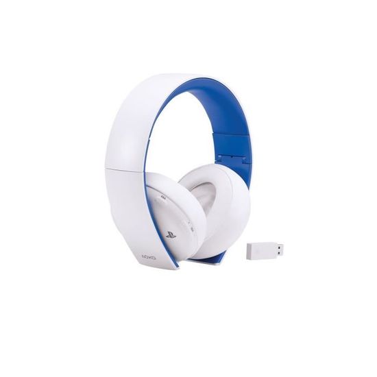 PS4 Wireless Stereo Headset 2.0 White Cdiscount