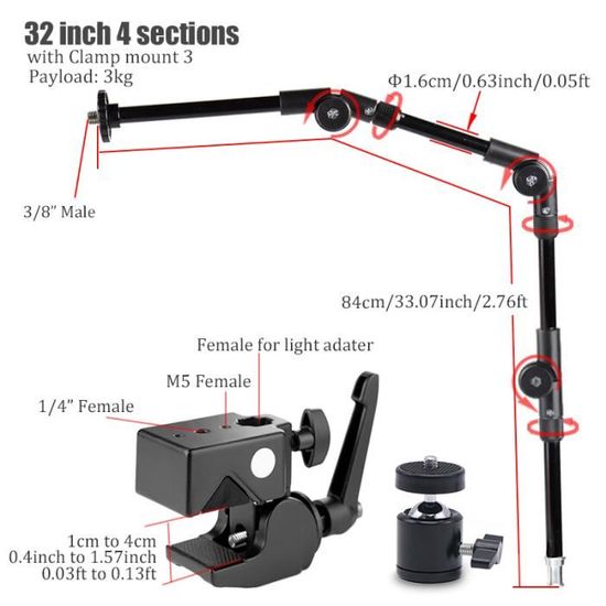 Lampe à LED à bras articulés : Devis sur - Lampe d'atelier