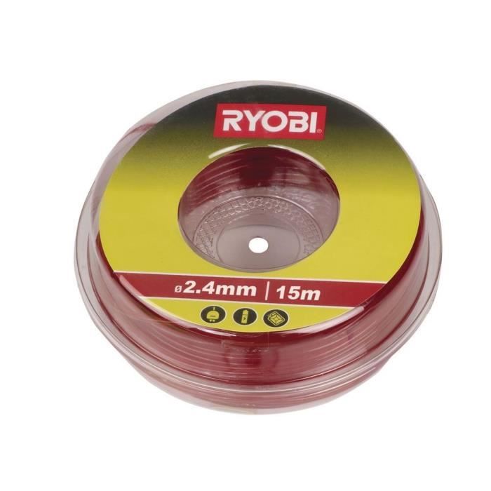 Fil universel rond ø 2 4 mm RYOBI Tête Easy Fit™ Accessoires coupe bordures et débroussailleuses