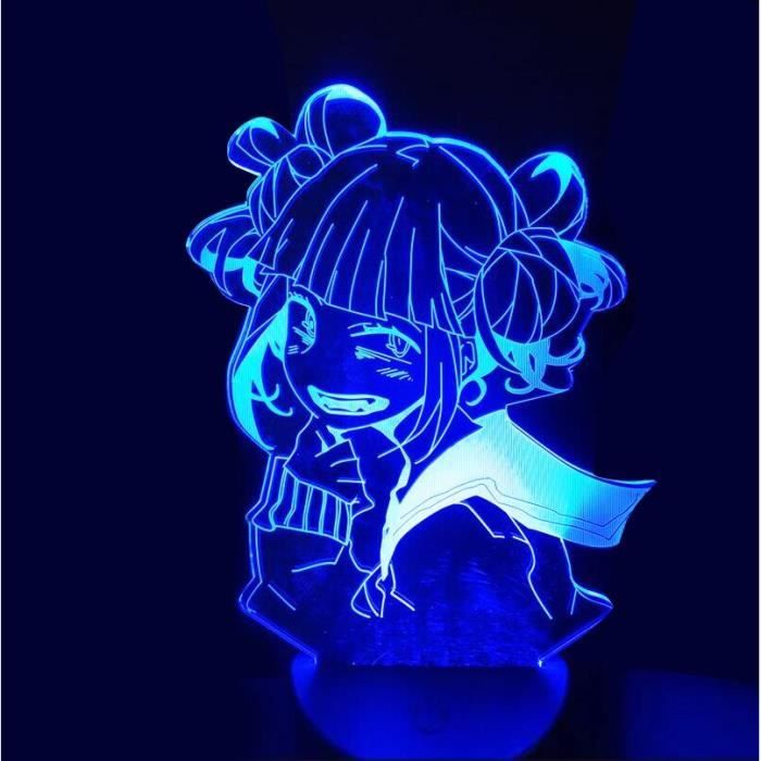 Lampe D'anime 3D Mon Héros Académique Himiko Toga Boku Aucun Héros Académique 16 Couleurs Avec Télécommande