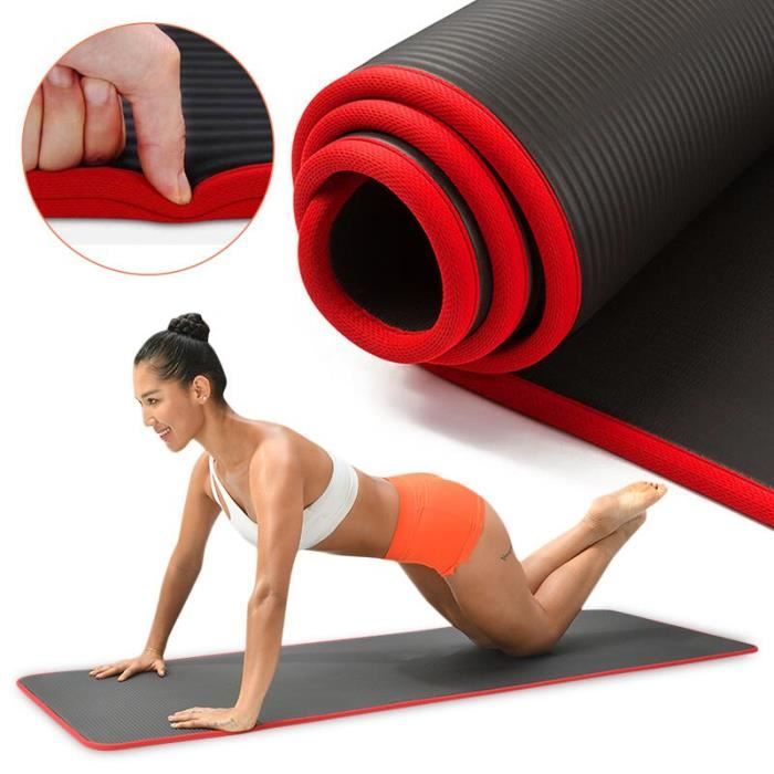 Tapis de Yoga antidérapant Extra épais de 10MM, résistant à l'usure, haute qualité, Pilates, sport, exercice [DA28AAC]