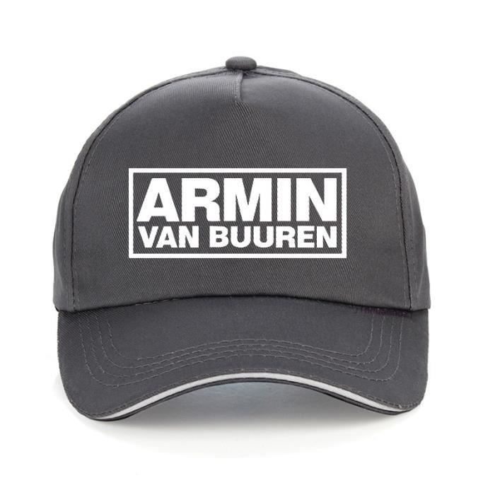 ARMIN VAN BUUREN casquette de baseball imprimée - ASOT HOUSE, musique, IBIZA RAVE DJ, chapeaux régla Gris