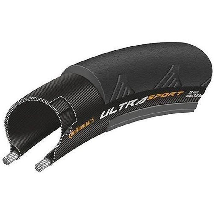 Pneu vélo - ROUTE - CONTINENTAL - ULTRA SPORT III - 700x23C (23-622) - Noir - TUBETYPE