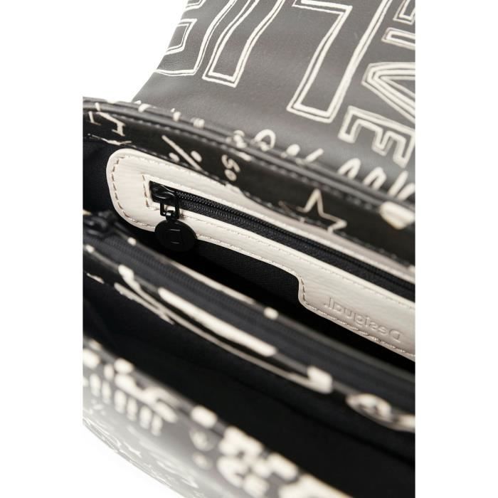 Desigual Bols Hansmade Tromso Crossbody Bag Black [123284] -  sac à épaule bandoulière sacoche